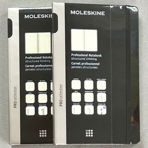 Moleskine Professional Notebook-Pro Collection Hardcover, Lg-5"x8.5", 240 pages